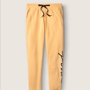 🤩Yellow XS PINK Victoria’s Secret Skinny Joggers💛NWT🤩